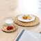 Vintiquewise Decorative Round 15'' Natural Woven Handmade Water Hyacinth Placemats, PK 4 QI004238-15 - alternate 7
